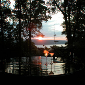 sunset on lake upstate ny
